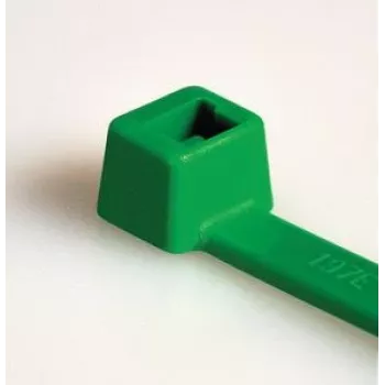 HellermannTyton T18R Green Cable Tie, 100 x 2.5 mm, PA66, 80 N, 100 pcs (116-01815)