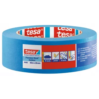 Precizní maskovací páska tesa 4440 Outdoor UV PLUS, modrá, 38 mm x 50 m 04440-00003-00