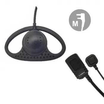 Headset Midland Albrecht AE 34 M s mikrofonem a PTT, konektor Motorola (41637)