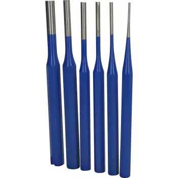 Sada průbojníků na válcové kolíky Brilliant Tools BT085006, 6dílná, 3-10 mm, chrom-vanadiová ocel