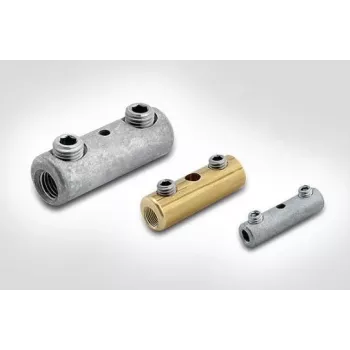 HellermannTyton 435-01508 Zinc-Plated Steel Grounding Wire Connector M8 (Pack of 100)