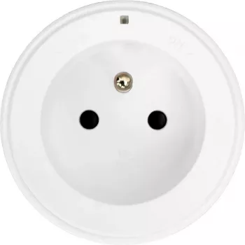 Zásuvkový modul Synergy 21 MODULRAIL Type-E+ (francouzský), bílý, 16A 250V S21-MR017