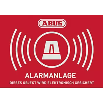 Alarmová výstražná samolepka ABUS s logem 148 x 105 mm (1 ks) AU1422
