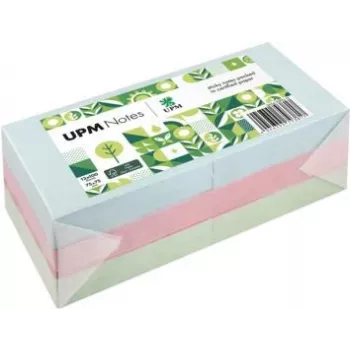 Samolepicí bločky UPM Notes 5654-20PG-12 pastelové 75x75mm 100 listů mix 12 bloků