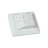 Nosič keystone modulů SYNERGY21 pro vestavbu pro 2xTP modul, čistě bílý, kulatý S216330V3