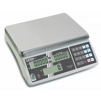 KERN CXB 6K0.5 Counting Scale, 6 kg Capacity, 0.5 g Readability, Silver