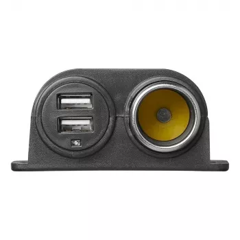 IWH 12/24V Autozásuvka se 2 USB porty, celkový výstup 4,2A (019010)