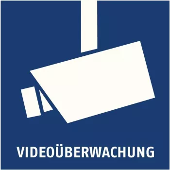 Výstražná samolepka ABUS AU1500 video sledování 90 x 90 mm