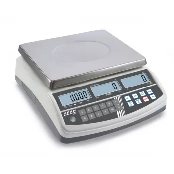 KERN CPB 30K0.5N Counting Scale, 30 kg Capacity, 0.5 g Readability, Battery & Mains Powered
