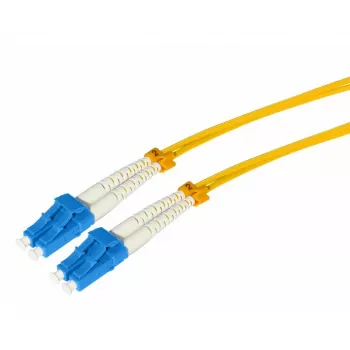 Vláknový optický patch kabel Tecline HD, Singlemode OS2 9/125 µm, LC duplex na LC duplex, žlutý, 20 m 799LL20