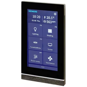 Dotykový ovládací panel Siemens Touch Control TC5 5, černý, pod omítku 205/22 (5WG12052AB22)