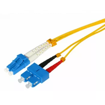 Vláknový patch kabel Tecline HD, 9/125 µm Singlemode OS2, LC Duplex na SC Duplex, žlutý, 1,0 m (799LS01)