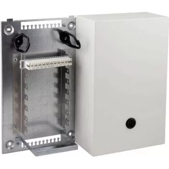 Vláknový rozvodný box EFB-Elektronik VKA2 se základní deskou a montážní sadou VKA pro 10 DA portů, nástěnná montáž, světle šedý 46017.1V10