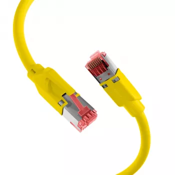Patch kabel EFB Elektronik K8032.25 RJ45 Cat.5e S/UTP PUR pro nosné řetězy, žlutý, 25 m