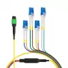 Trunk kabel EFB Elektronik MPO-PLUS/APC(F)-LC OS2 8vláknový typ B, LSZH, žlutý, 1m MPOF08LCOS2-1