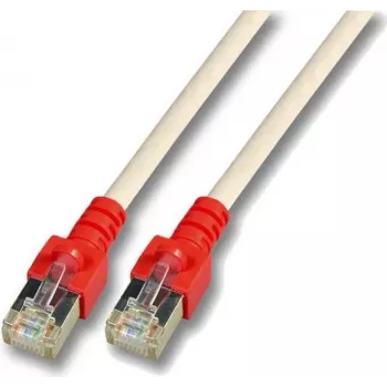 Crossover propojovací kabel RJ45 EFB K5450.2 SF/UTP Cat.5e CCA 2m šedý s červenou tülkou