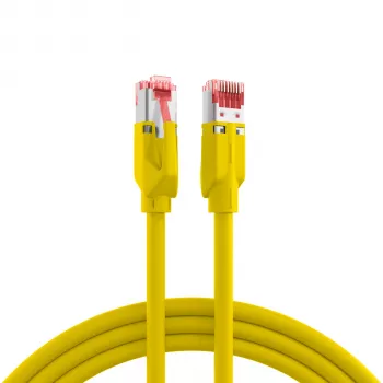 Patch kabel pro energetické řetězy EFB Elektronik Cat.5e S/UTP PUR, RJ45, 7,5m, žlutý K8032.7,5