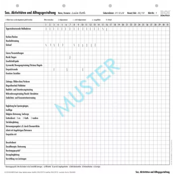 BOI Social Activities and Daily Life Structuring Forms, 50 Sheets 9206-00430