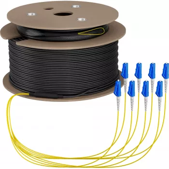 Trunkový kabel EFB Elektronik OS2 8vláknový LC-LC 120 m LSZH Dca O8322S120OS2