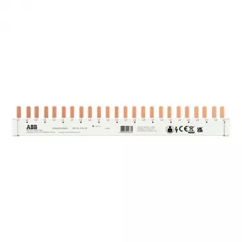 3fázová pinová sběrnice ABB BB-SU 3/24/10, 10 mm², 24 pinů, 63 A 2CDL803141R1024