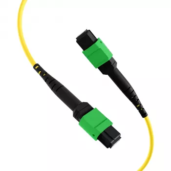 Patch kabel EFB Elektronik MPOF8MPOFOS2-3 MPO-PLUS APC samice na MPO-PLUS APC samice OS2 single-mode 8 vláken typ B LSZH žlutý, 3 m