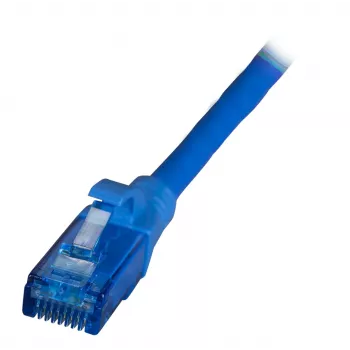 Patch kabel RJ45 EFB-Elektronik Cat.6A U/UTP LSZH Premium 500MHz modrý 15m K8109BL.15