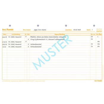 BOI Dokutech Arzt/Kontakt (A) + (S) Forms, 50 Sheets 9206-00305