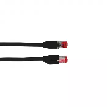 Patch kabel EFB Elektronik Cat.7 S/FTP LSZH, RJ45, 0,25 m, černý K0700SW.0,25