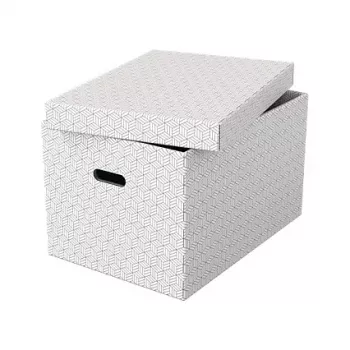 Esselte úložná krabice Home L, sada 3 ks, bílá, 628286