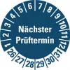 HEIN Industrieschilder kontrolní štítek NP26-31 modrý kulatý 20 mm 500/role (185778)