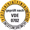 HEIN Industrieschilder 188207 kontrolní štítky VDE 0702, týdny 26-31, 20 mm, trvale lepicí, 500 na roli