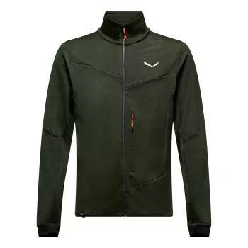 Salewa Sella Crevasse pánská fleecová bunda - Dark Olive, velikost M