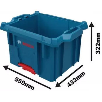 Přepravka Bosch Professional L-BOXX Contractor 1600A037E2, 559 x 432 x 322 mm, modrá/černá