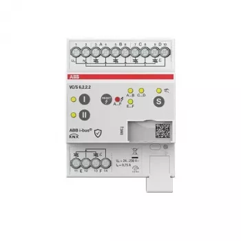 KNX ventilový aktuátor ABB VC/S6.2.2.2, 6kanálový, ruční ovládání, lišta DIN 2CDG110330R0011