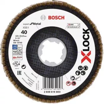 Bosch Expert for Inox X-LOCK řezný kotouč, 125 x 1,0 mm, nerezová ocel, 1 ks 2608619803