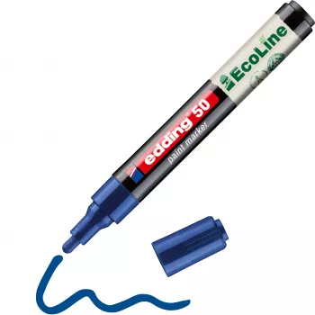 Lakový popisovač Edding 50 EcoLine modrý 2-3 mm 4-50-003