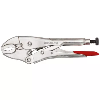 Závěrkové kleště Gedore RED 3301177 185 mm zahnuté čelisti niklované