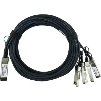 BlueLAN kompatibilní H3C LSWM1QSTK4 pasivní 40GBASE-CR4 QSFP+ na 4x10GBASE-CR SFP+ Direct Attach Breakout kabel, 3m, AWG30 LSWM1QSTK4-BL