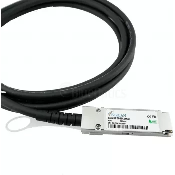 BlueLAN QSFP+ Direct Attach měděný kabel, 40GBASE-CR4, 40 Gbps, 1 m, 30 AWG, pasivní, kompatibilní s Dell GME9UAY GME9UAY-BL