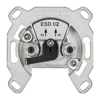 Kathrein ESD 02 2-way antenna socket with DC pass-through (211500001)