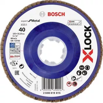 Bosch Accessories 2608619815 Expert for Metal X-LOCK řezný kotouč 125 mm x 1,0 mm x 22,23 mm