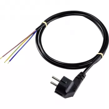 Sygonix SY-5043480 Power Connection Cable Black 3.00 m