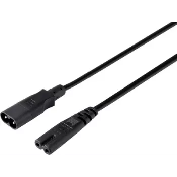 Sygonix SY-5043436 Power Extension Cable Black 2 m (SY-5043436)