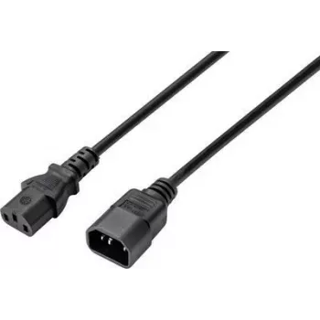 Sygonix SY-5044234 Cold Appliance Extension Cable, C14 to C13, 3.5 m, Black