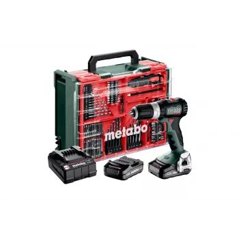 Akumulátorový příklepový šroubovák Metabo SB 18 L BL Set 18V bezuhlíkový 65 Nm se 2x 2,0 Ah Li-Power akumulátory, nabíječkou a kufrem 613157710
