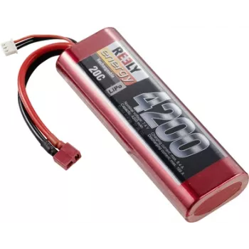 Reely LiPo Battery Pack 7.4V 4200mAh 2S 20C Hardcase T-Plug RE-7851471