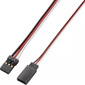 Reely Servo Extension Cable 10-Pack 100 cm Flat 0.14 mm² JR/Futaba Male to Female (RE-6992157)