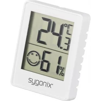 Sygonix SY-5267052 Digital Thermo-Hygrometer White