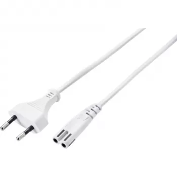Sygonix SY-5044218 Power Cable White 1.8m Schuko to Schuko 16A