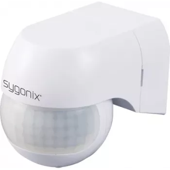 Sygonix SY-6118230 Wall-Mounted PIR Motion Detector 180° Relay White